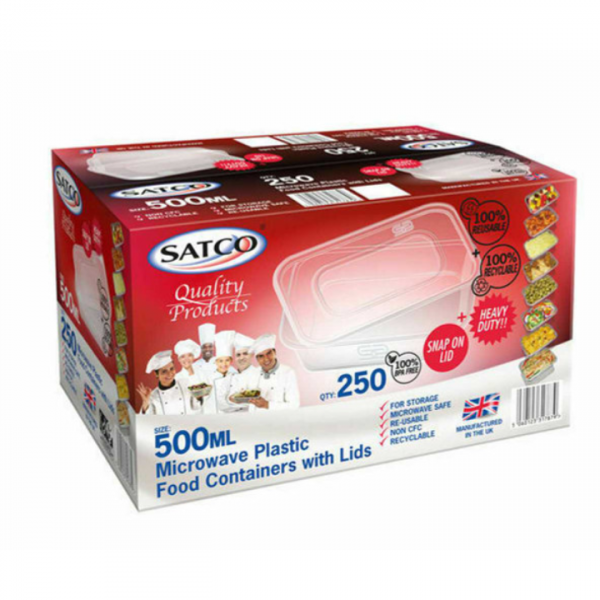 500ML Satco Container  L175MM X D40MM X W125MM - Image 2