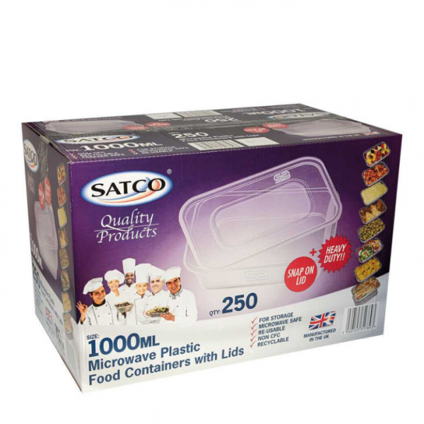 1000ML Satco Container  L175MM X D80MM X W125MM
