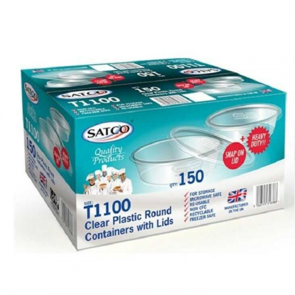 T1100 MICROWAVE ROUND CONTAINER W190 X D48MM