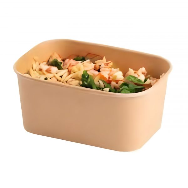 1000ML Rectangle BROWN PAPER TUBS