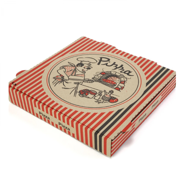 Striped Pizza Boxes
