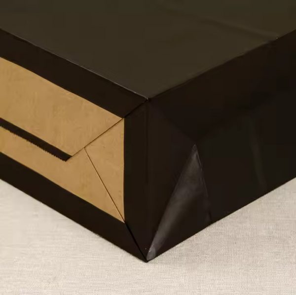 Small Black Paper Bag (40 X 110 X 310MM) - Image 3