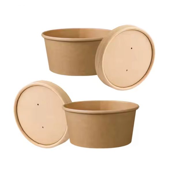 BROWN KRAFT PAPER LIDS Diameter 96