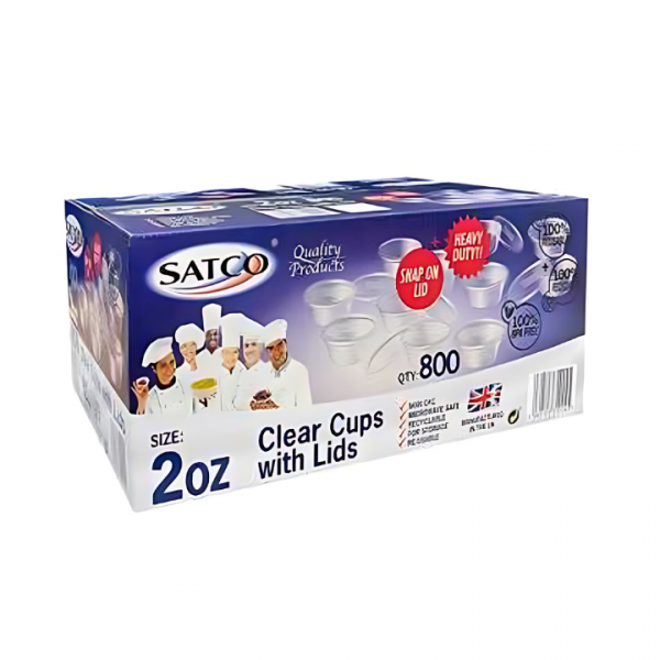 2OZ SATCO ROUND PLASTIC CUPS D30MM X W73MM